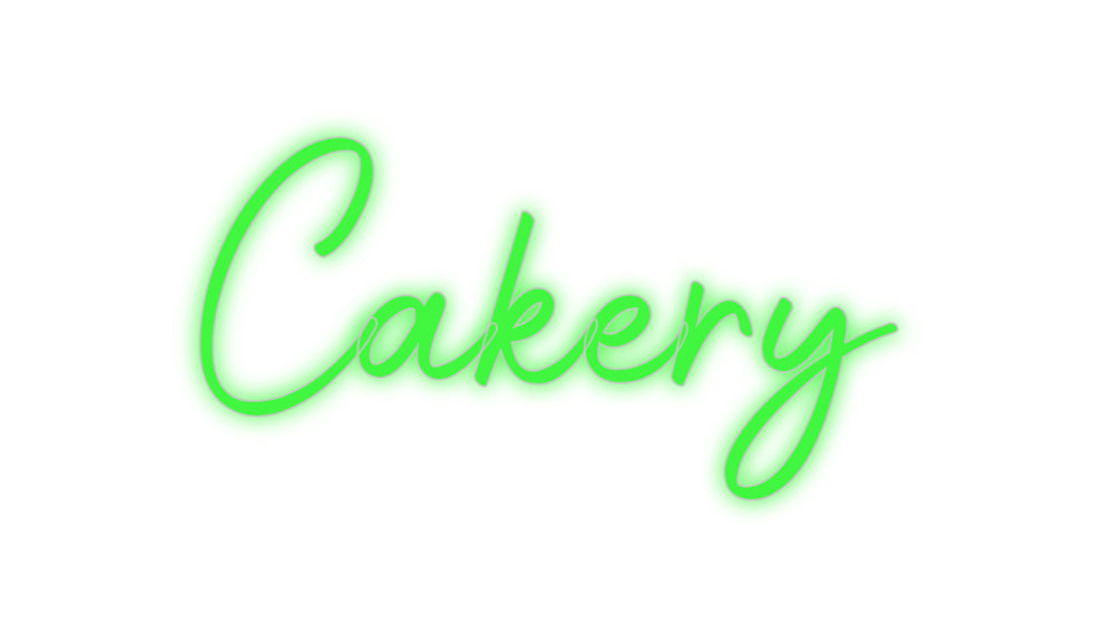 Custom Neon Signs Cakery