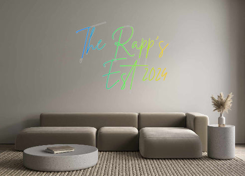 Insegne al neon personalizzate The Rapp's
 E...