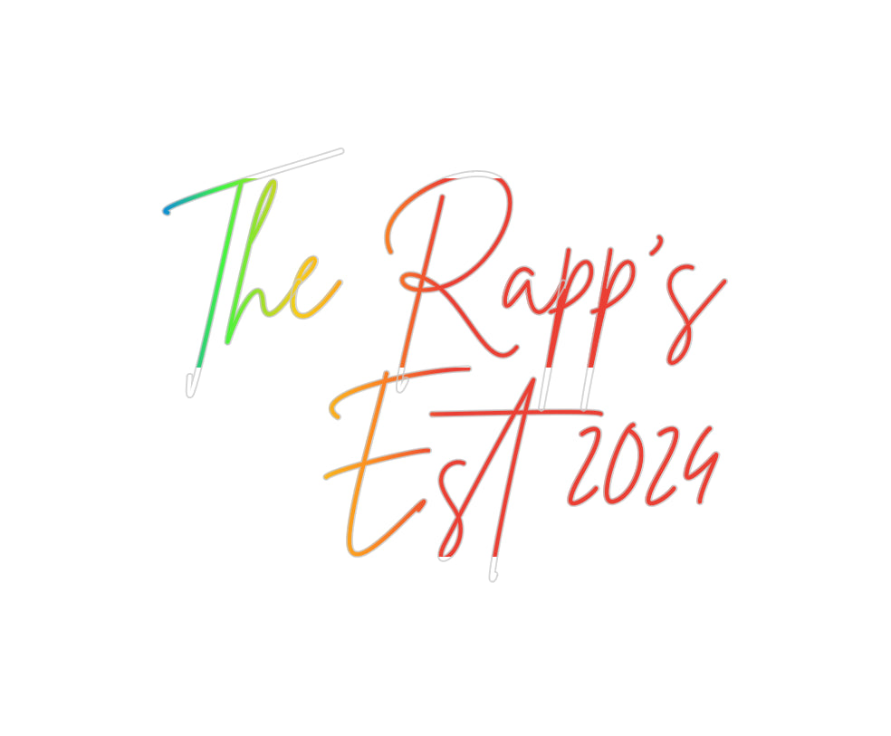 Insegne al neon personalizzate The Rapp's
 E...