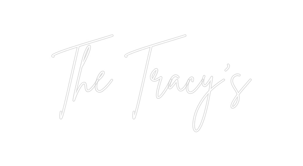 Insegne al neon personalizzate The Tracy's