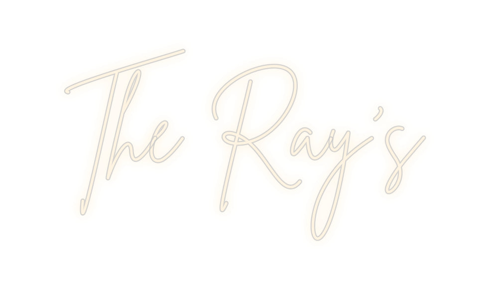 Insegne al neon personalizzate The Ray's