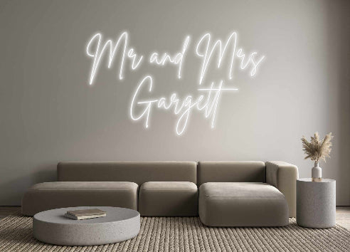 Custom Neon Signs Mr and Mrs 
...