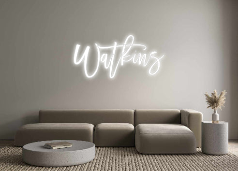 Insegne al neon personalizzate Watkins