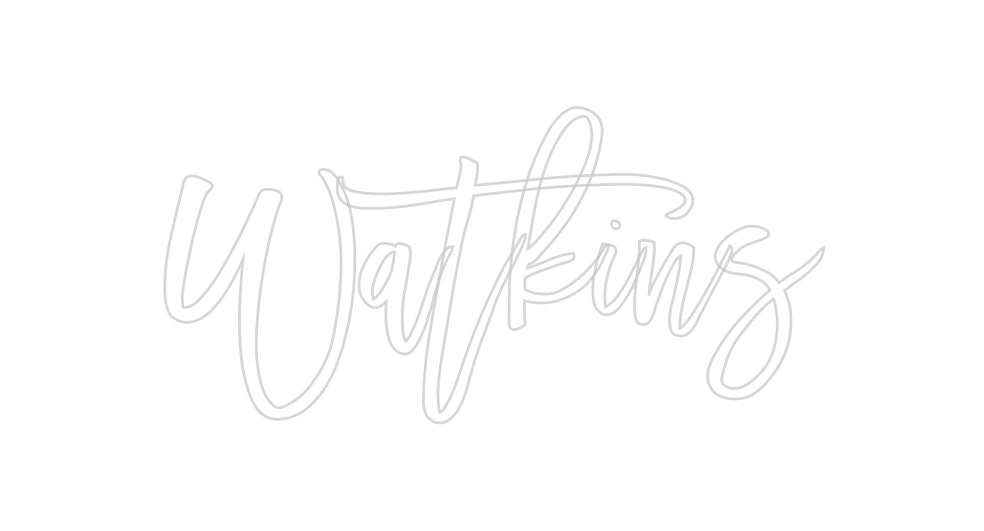 Insegne al neon personalizzate Watkins