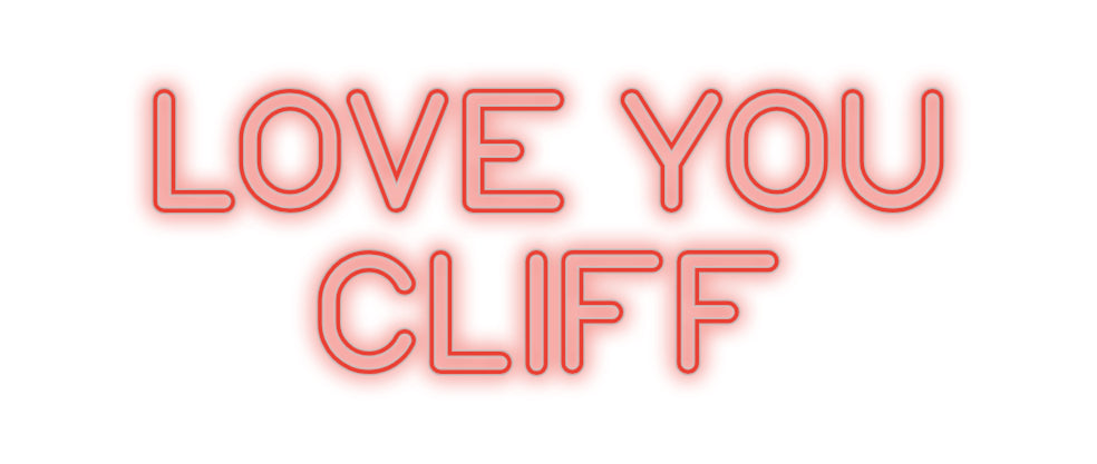 Custom Neon Signs LOVE YOU 
CL...