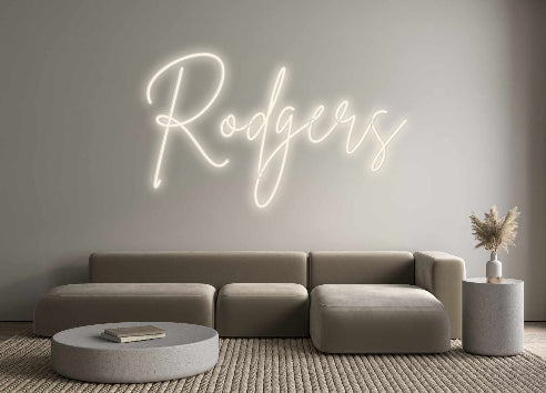 Insegne al neon personalizzate Rodgers