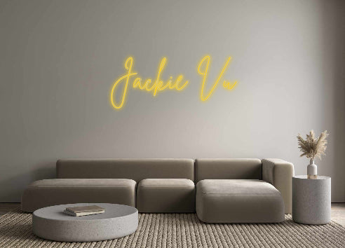 Insegne al neon personalizzate Jackie Vu