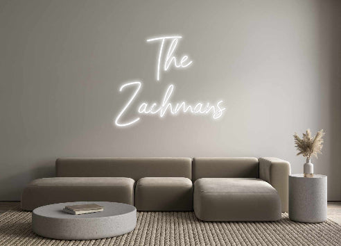 Insegne al neon personalizzate The
 Zachmans