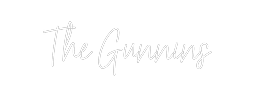 Custom Neon Signs The Gunnins