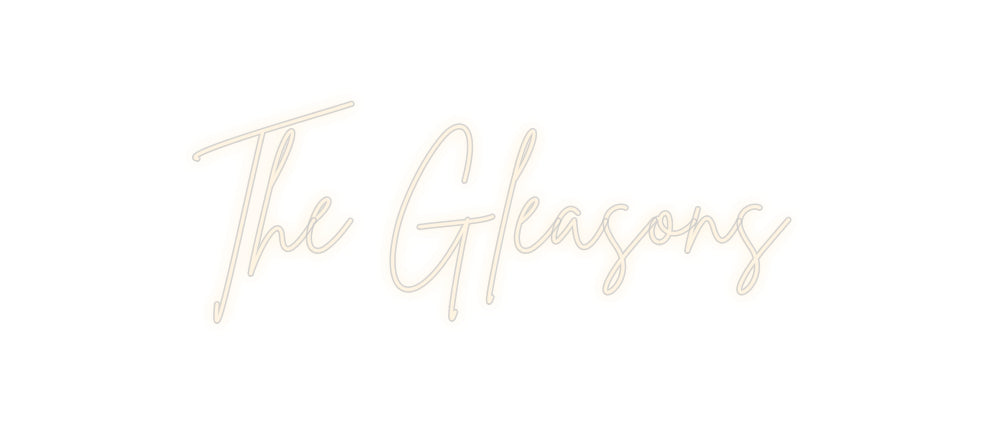 Insegne al neon personalizzate The Gleasons