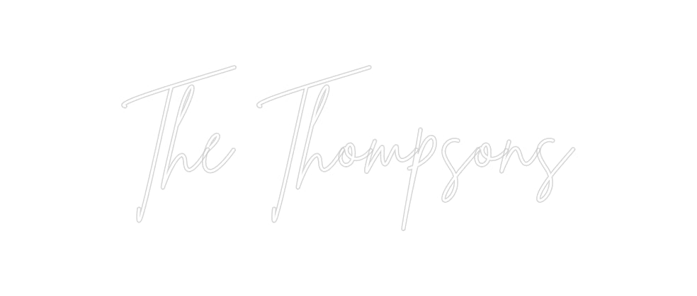 Insegne al neon personalizzate The Thompsons