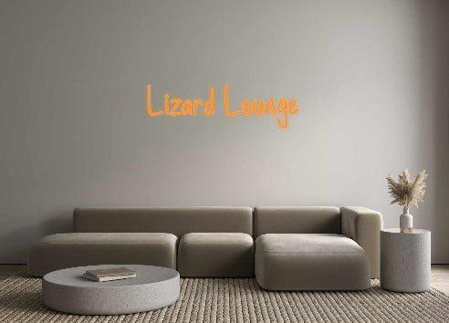 Insegne al neon personalizzate Lizard Lounge