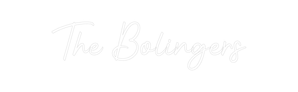 Insegne al neon personalizzate The Bolingers