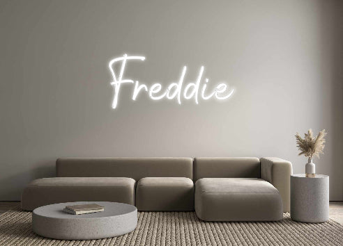 Insegne al neon personalizzate Freddie