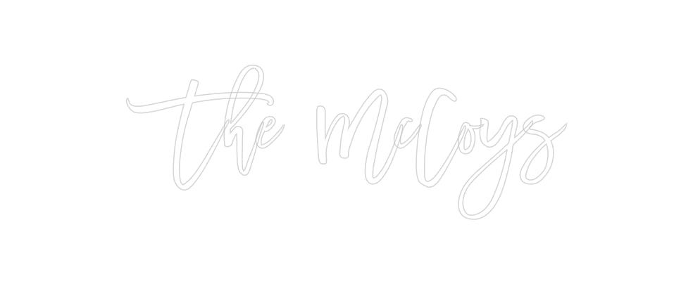 Insegne al neon personalizzate The McCoys