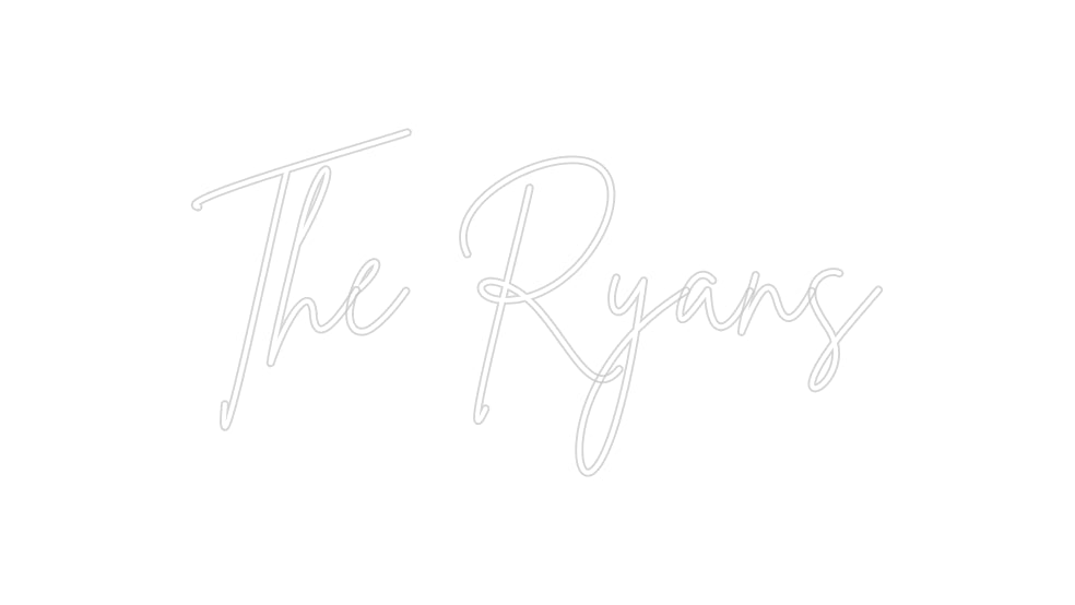 Insegne al neon personalizzate The Ryans