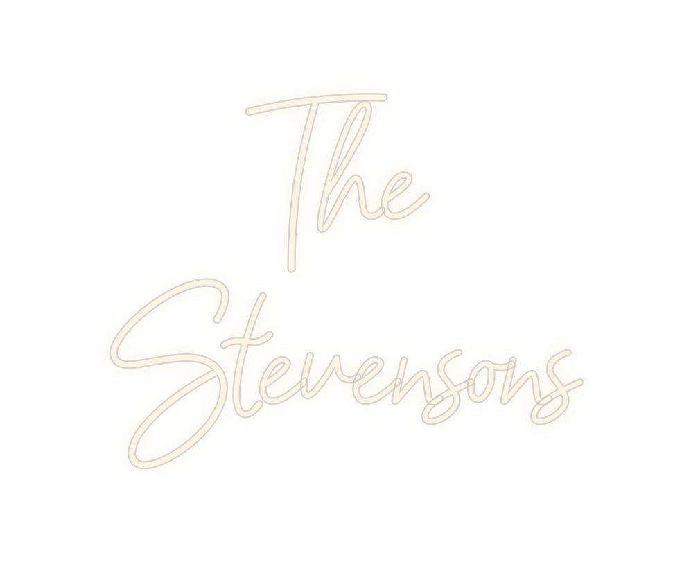 Insegne al neon personalizzate The
 Stevenson