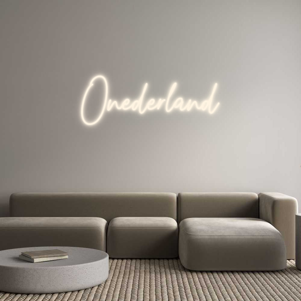 Insegne al neon personalizzate Onederland