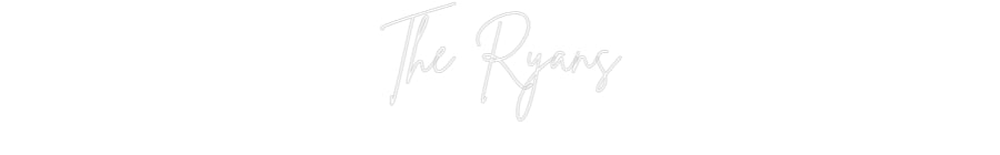 Insegne al neon personalizzate The Ryans