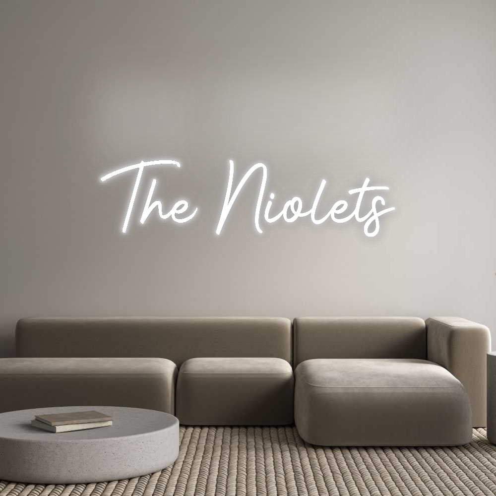 Insegne al neon personalizzate The Niolets