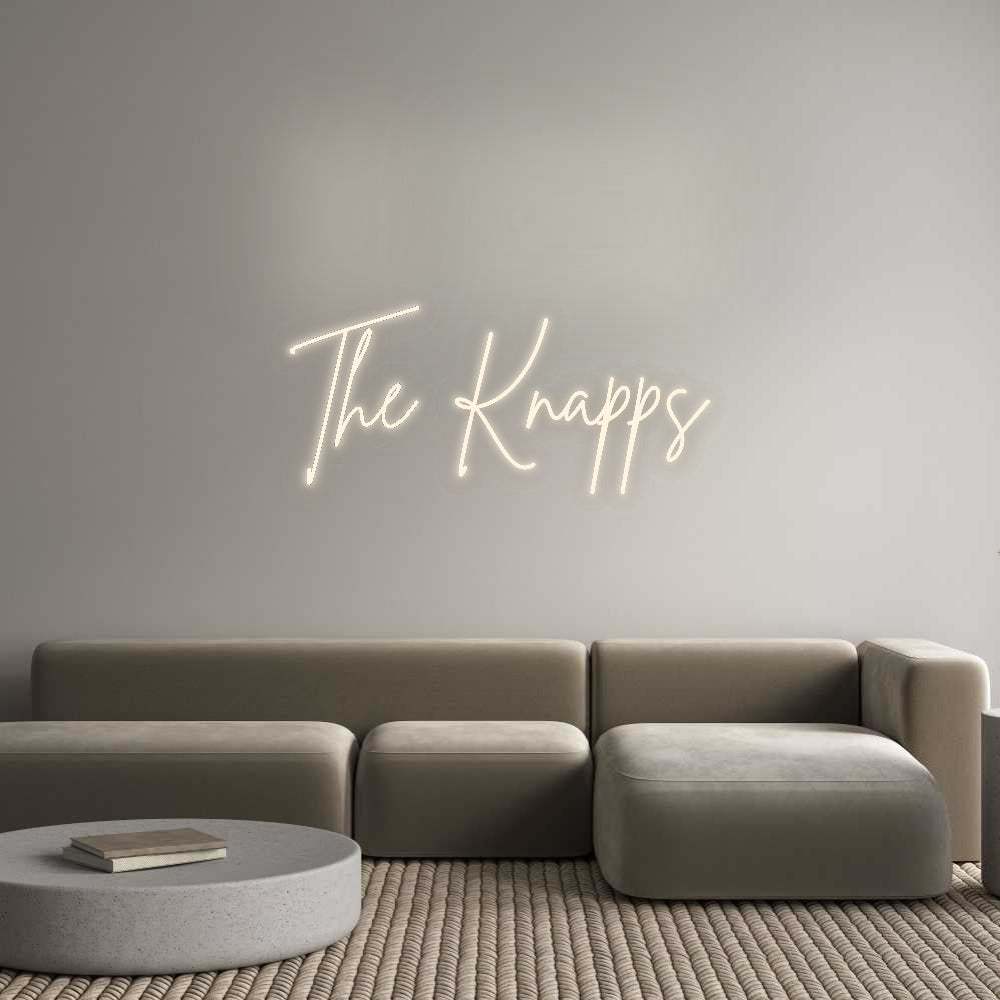 Insegne al neon personalizzate The Knapps