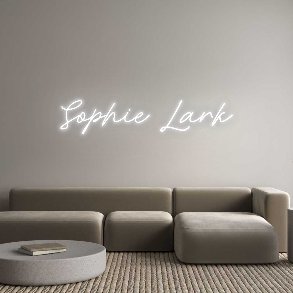 Insegne al neon personalizzate Sophie Lark