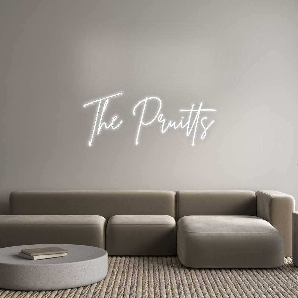 Custom Neon Signs The Pruitts