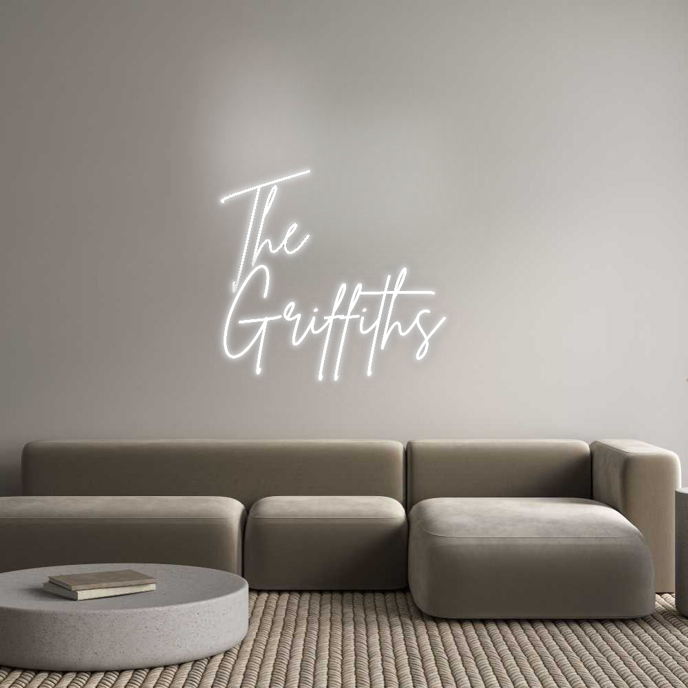 Insegne al neon personalizzate The
 Griffith