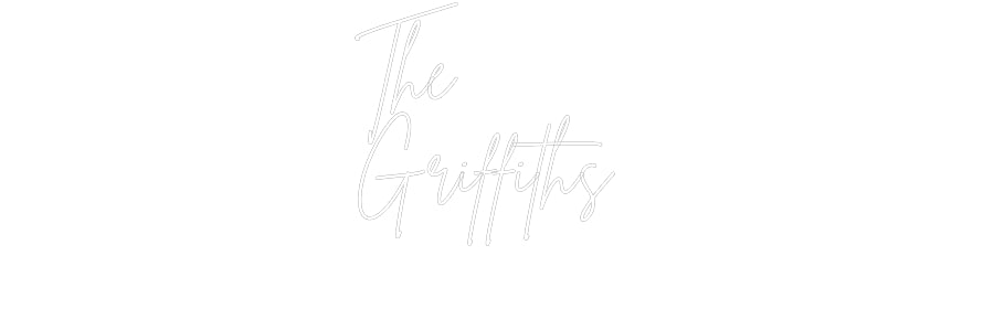 Insegne al neon personalizzate The
 Griffith