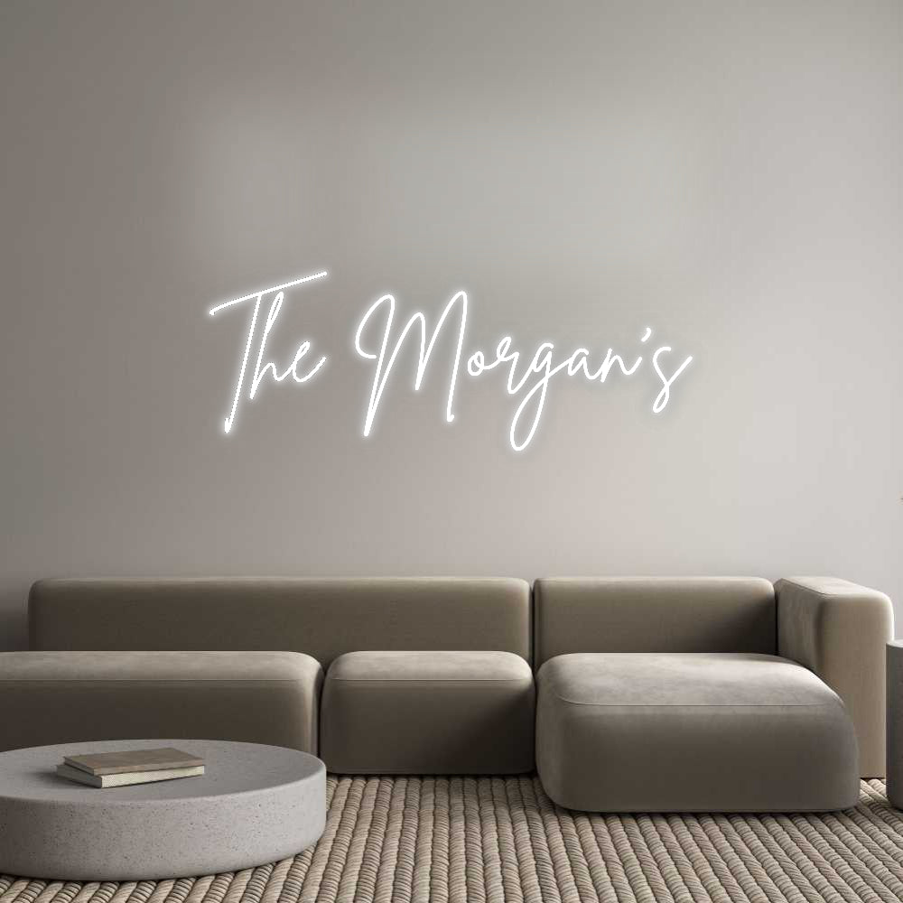 Insegne al neon personalizzate The Morgan's