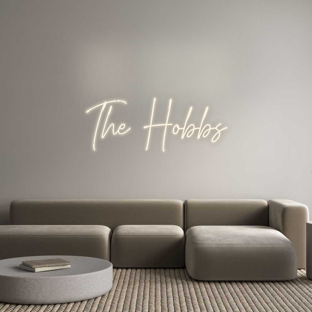 Insegne al neon personalizzate The Hobbs