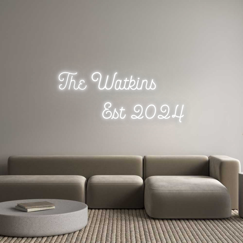 Insegne al neon personalizzate The Watkins
 ...