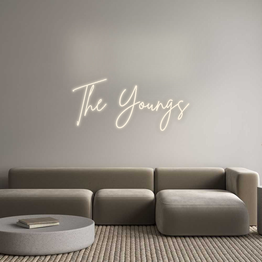 Insegne al neon personalizzate The Youngs