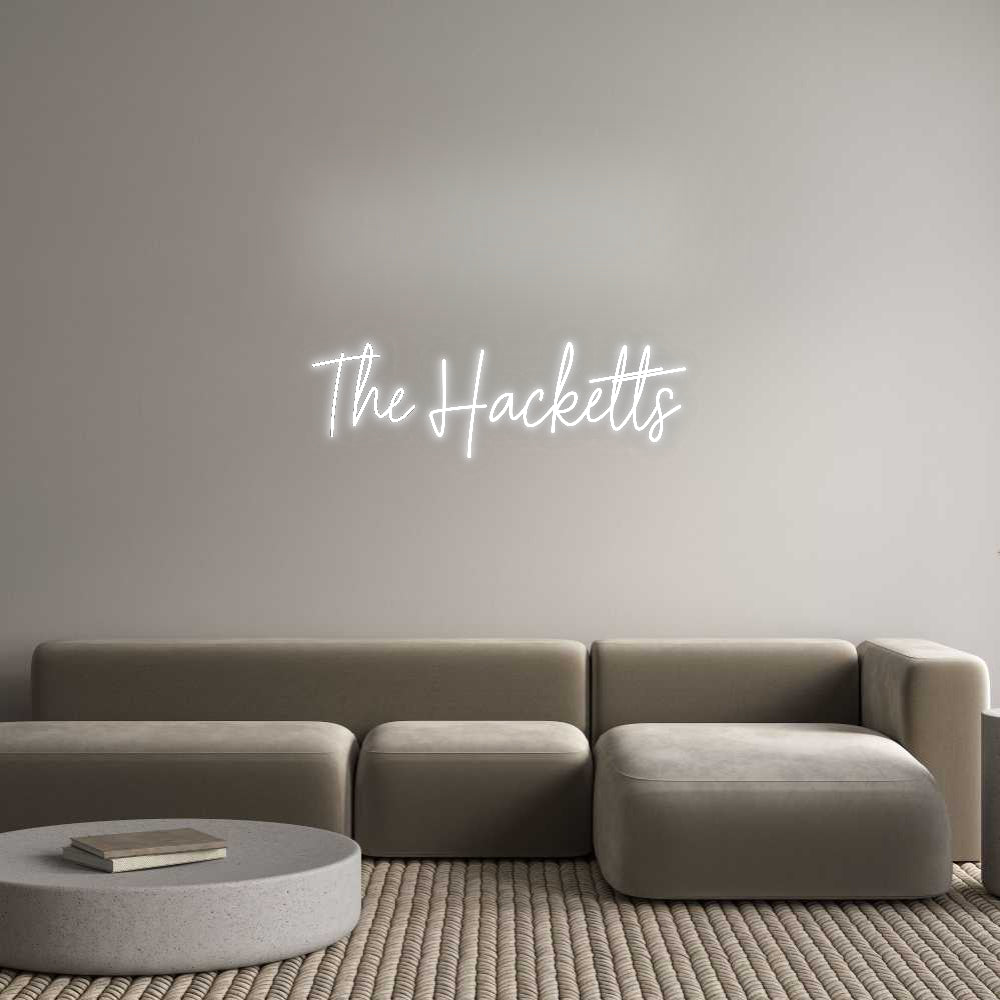 Custom Neon Signs The Hacketts