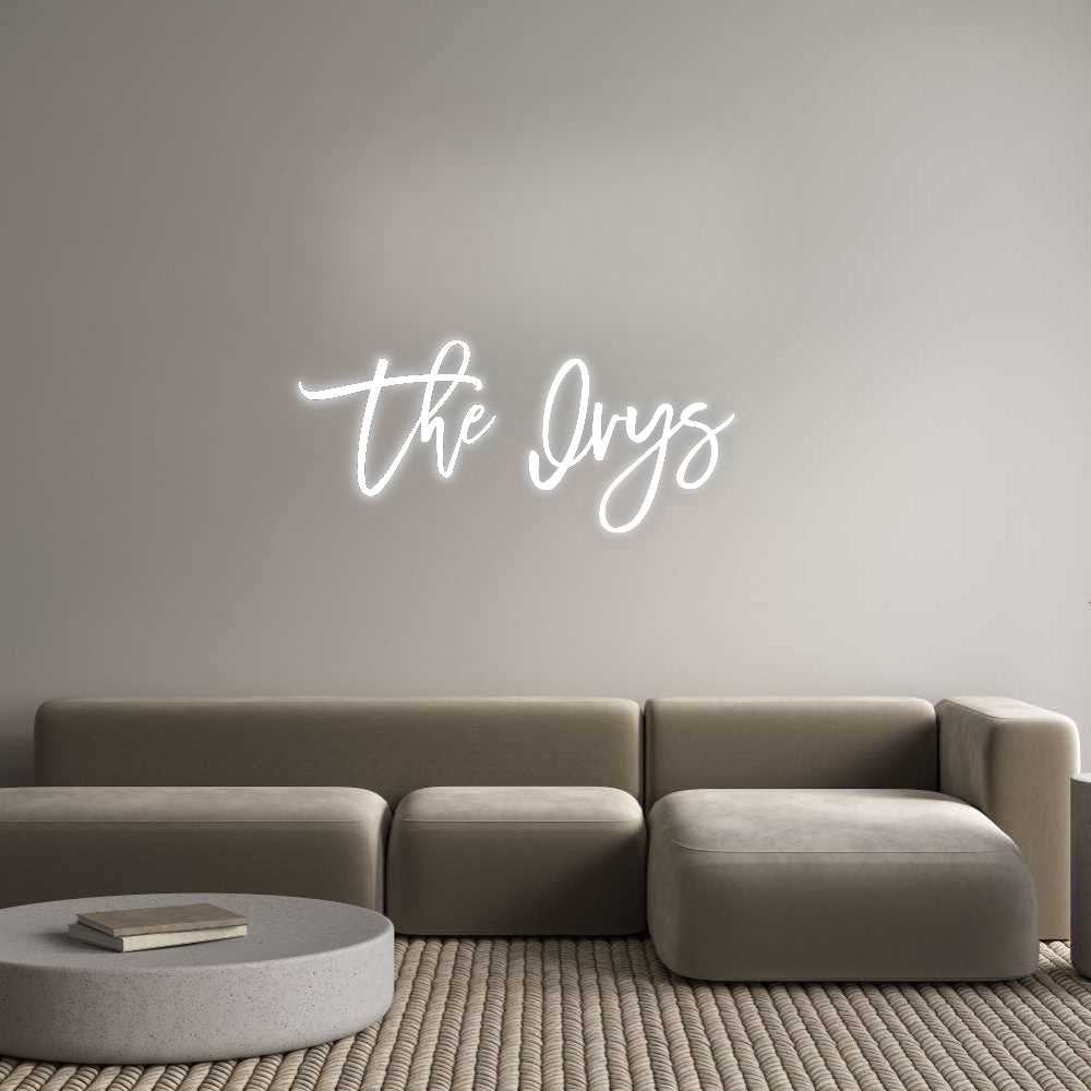 Custom Neon Signs The Ivys