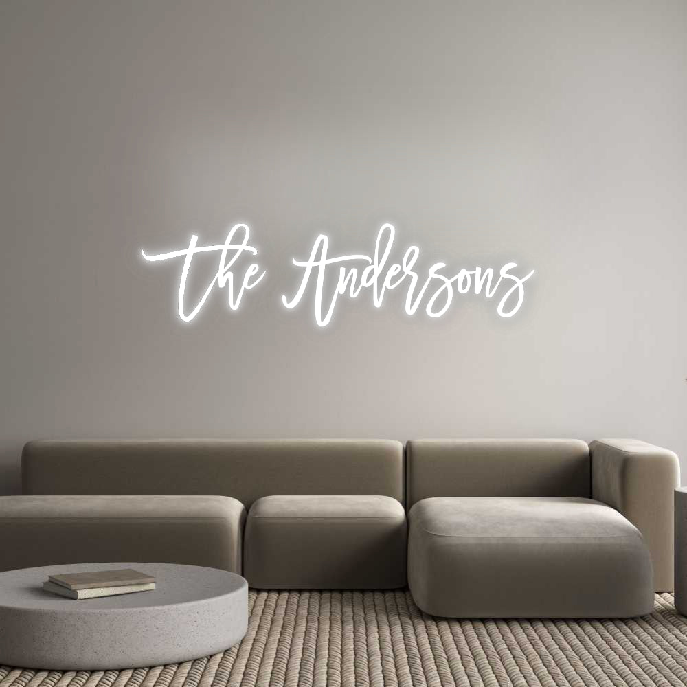 Insegne al neon personalizzate The Andersons