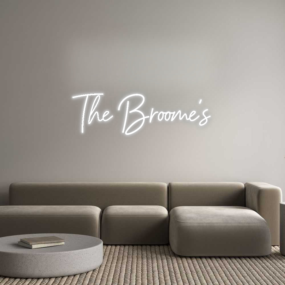 Insegne al neon personalizzate The Broome's