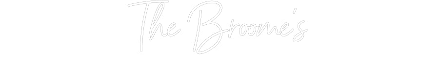 Insegne al neon personalizzate The Broome's