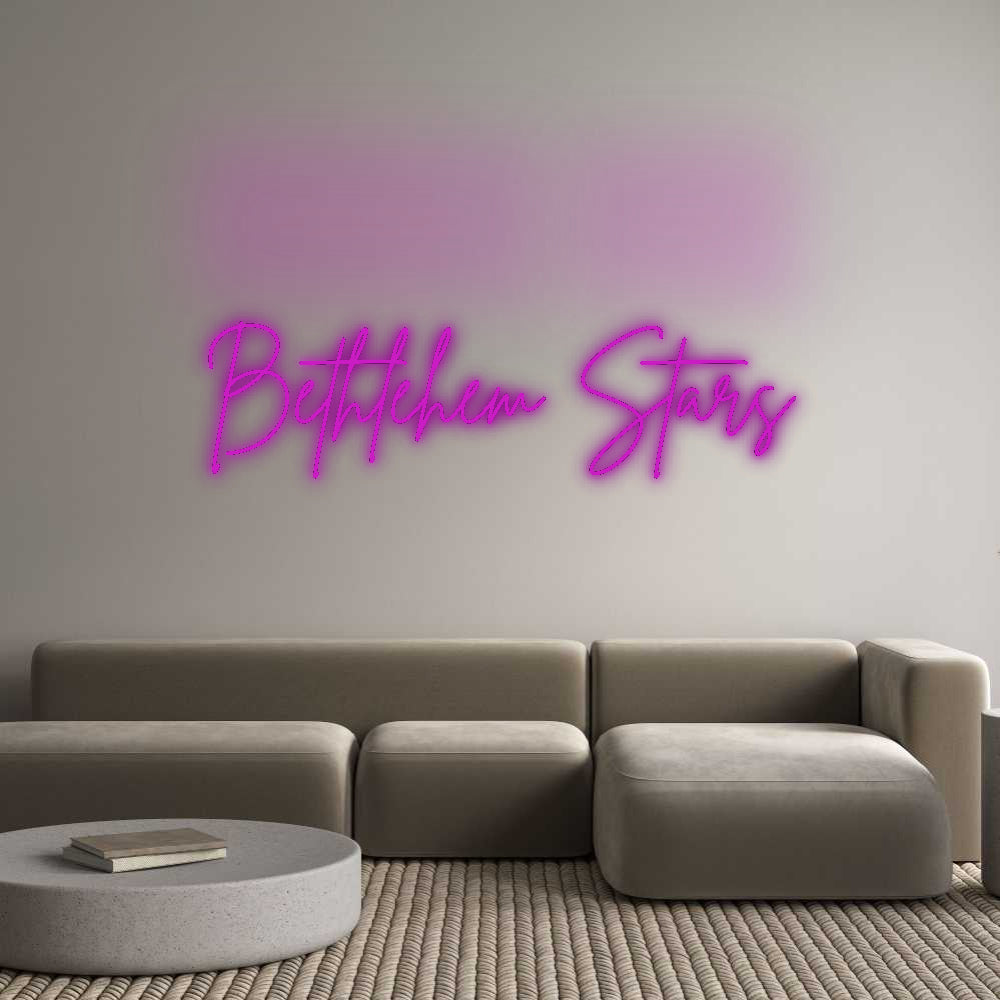 Insegne al neon personalizzate Stelle di Betlemme