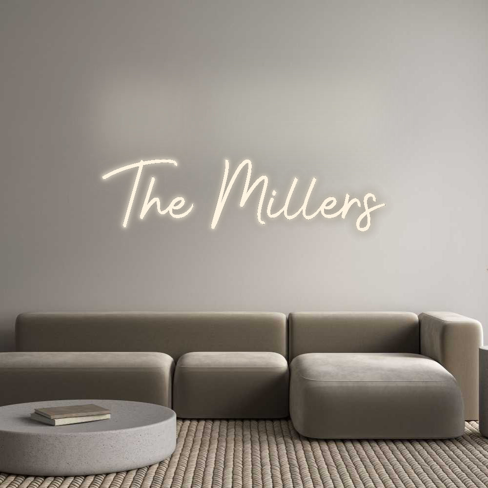 Insegne al neon personalizzate The Millers