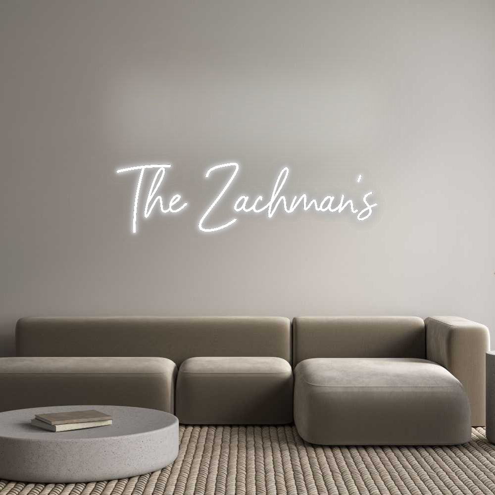 Insegne al neon personalizzate The Zachman's