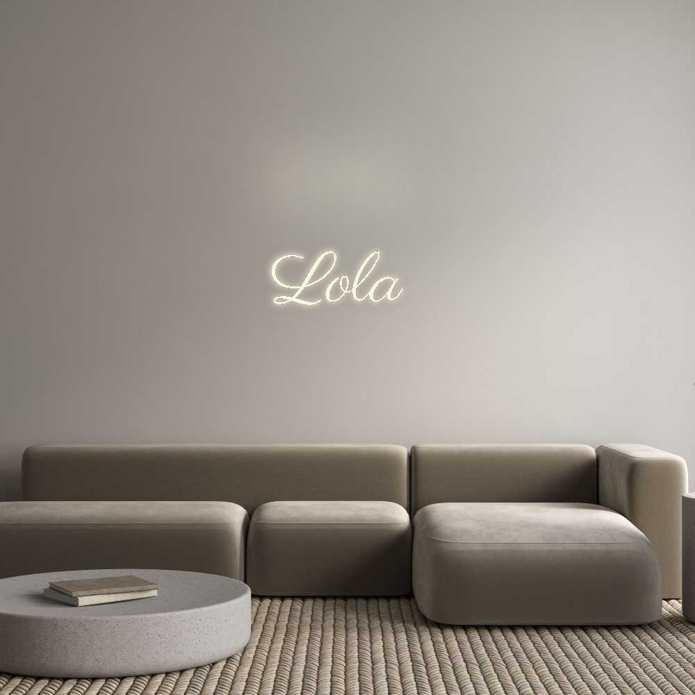 Insegne al neon personalizzate Lola