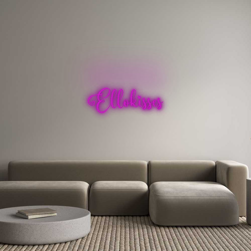 Insegne al neon personalizzate Ellokisses