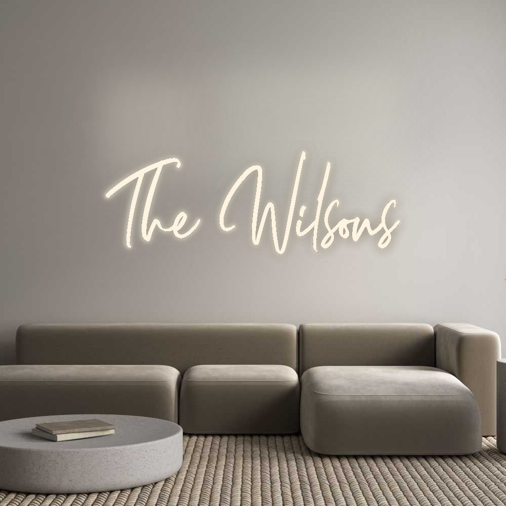 Insegne al neon personalizzate The Wilsons