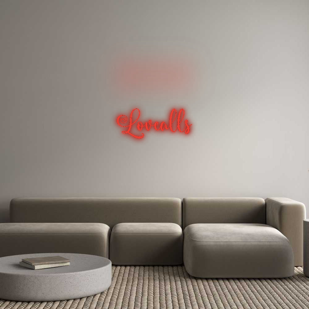 Lovealls personalizzati per insegne al neon