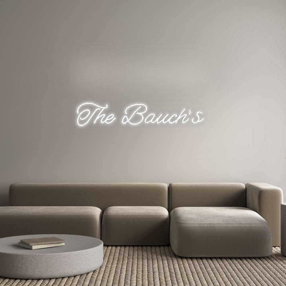 Insegne al neon personalizzate The Bauch's