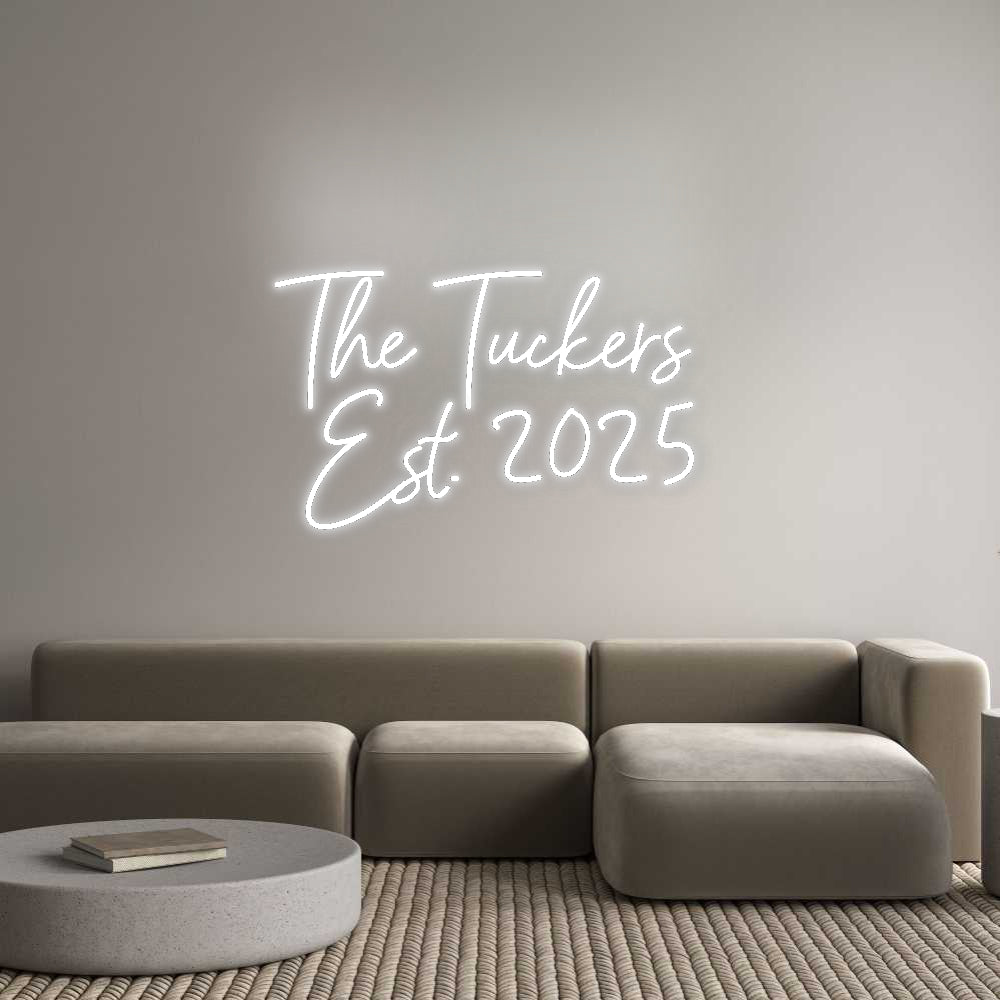 Insegne al neon personalizzate The Tuckers...