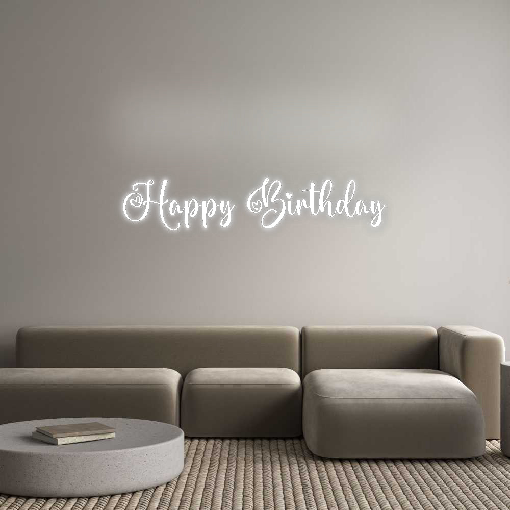 Custom Neon Signs Happy Birthday