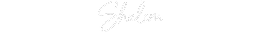 Custom Neon Signs Shalom