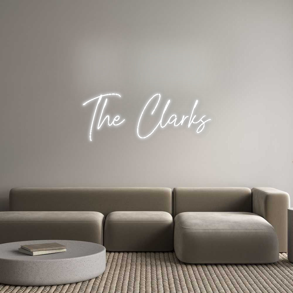 Insegne al neon personalizzate The Clarks